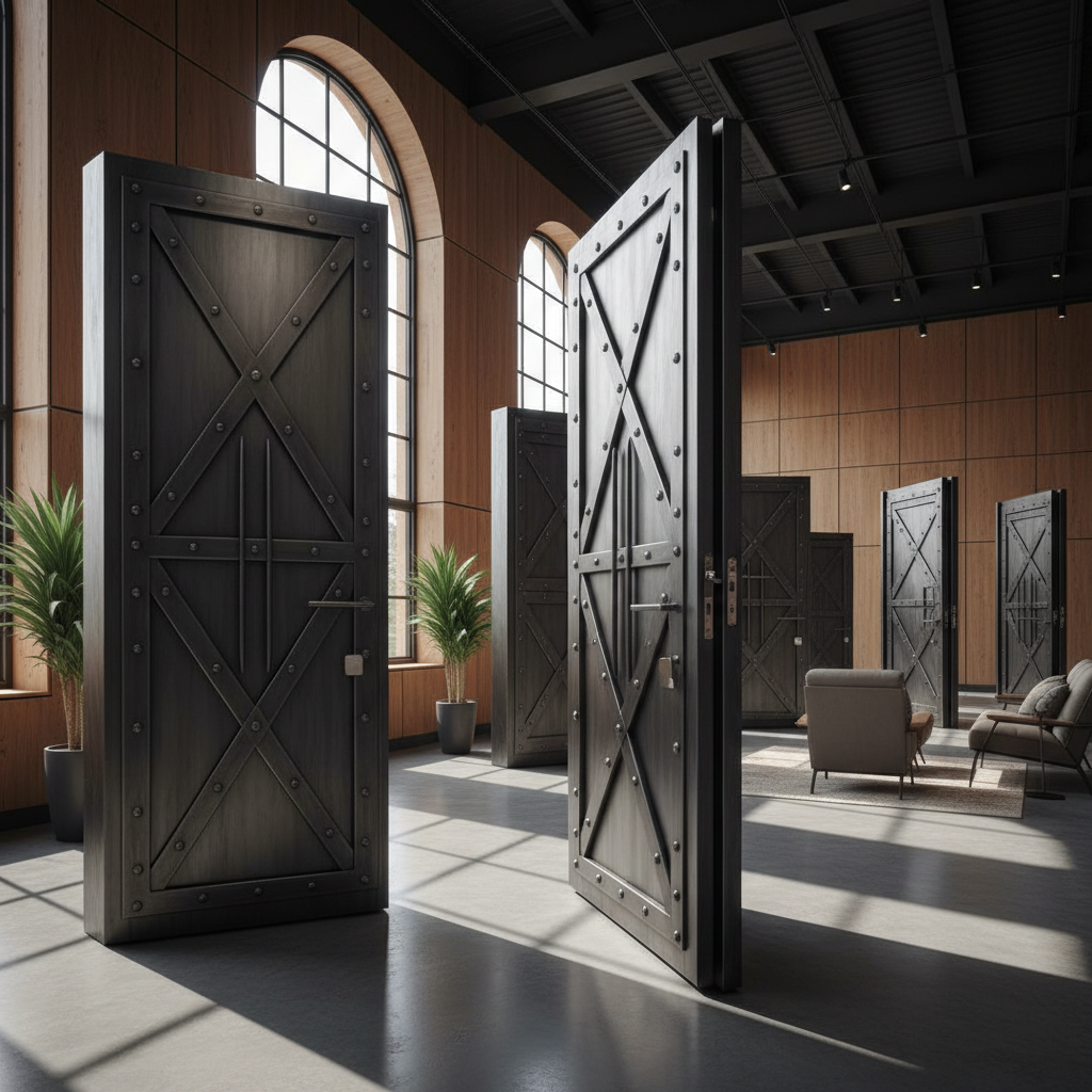 showroom HALF Marrakech portes blindées aménagement intérieur