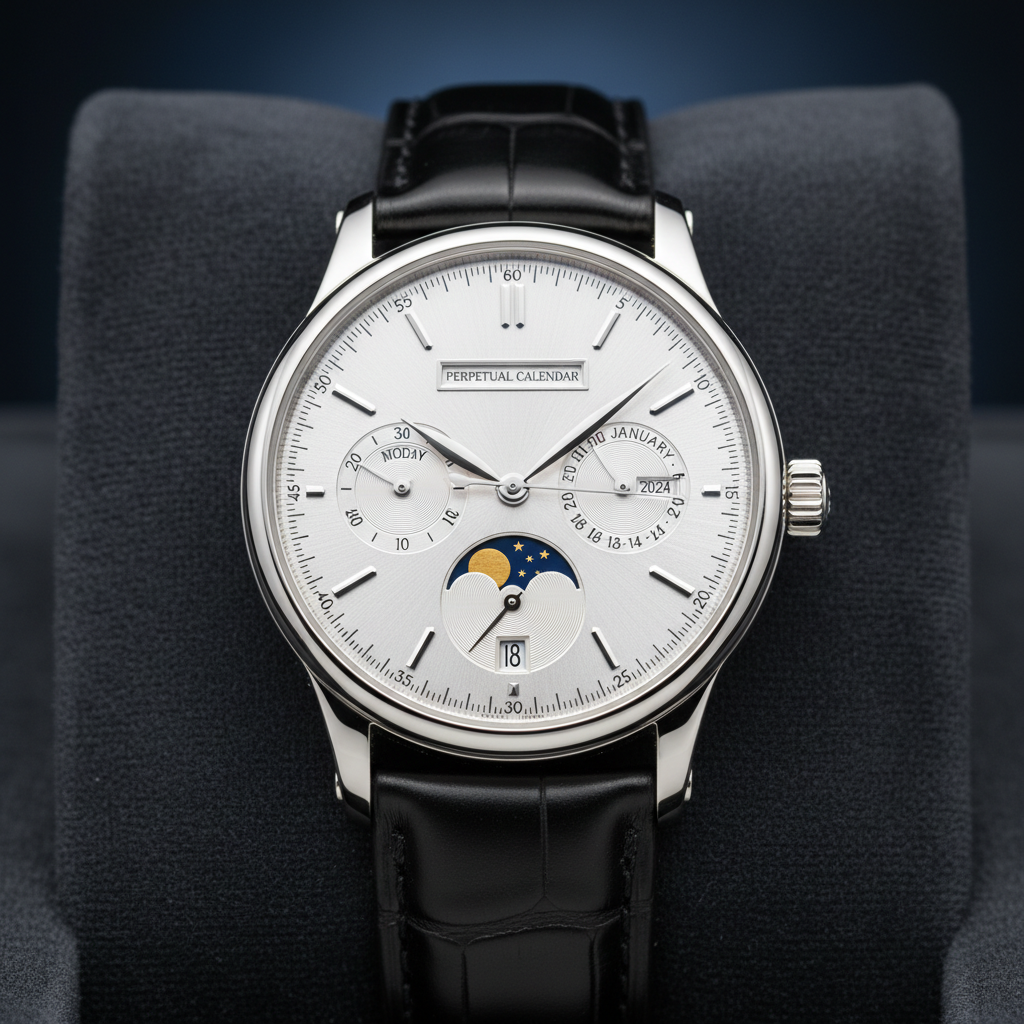 Second perpetual calendar reference platinum case moon phase