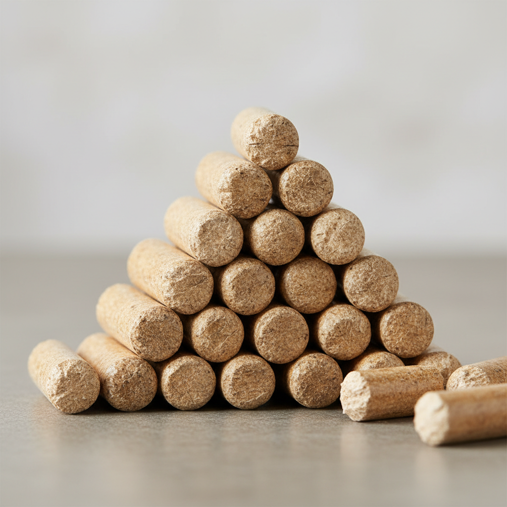 Premium grade A1 wood pellets for efficient residential heating