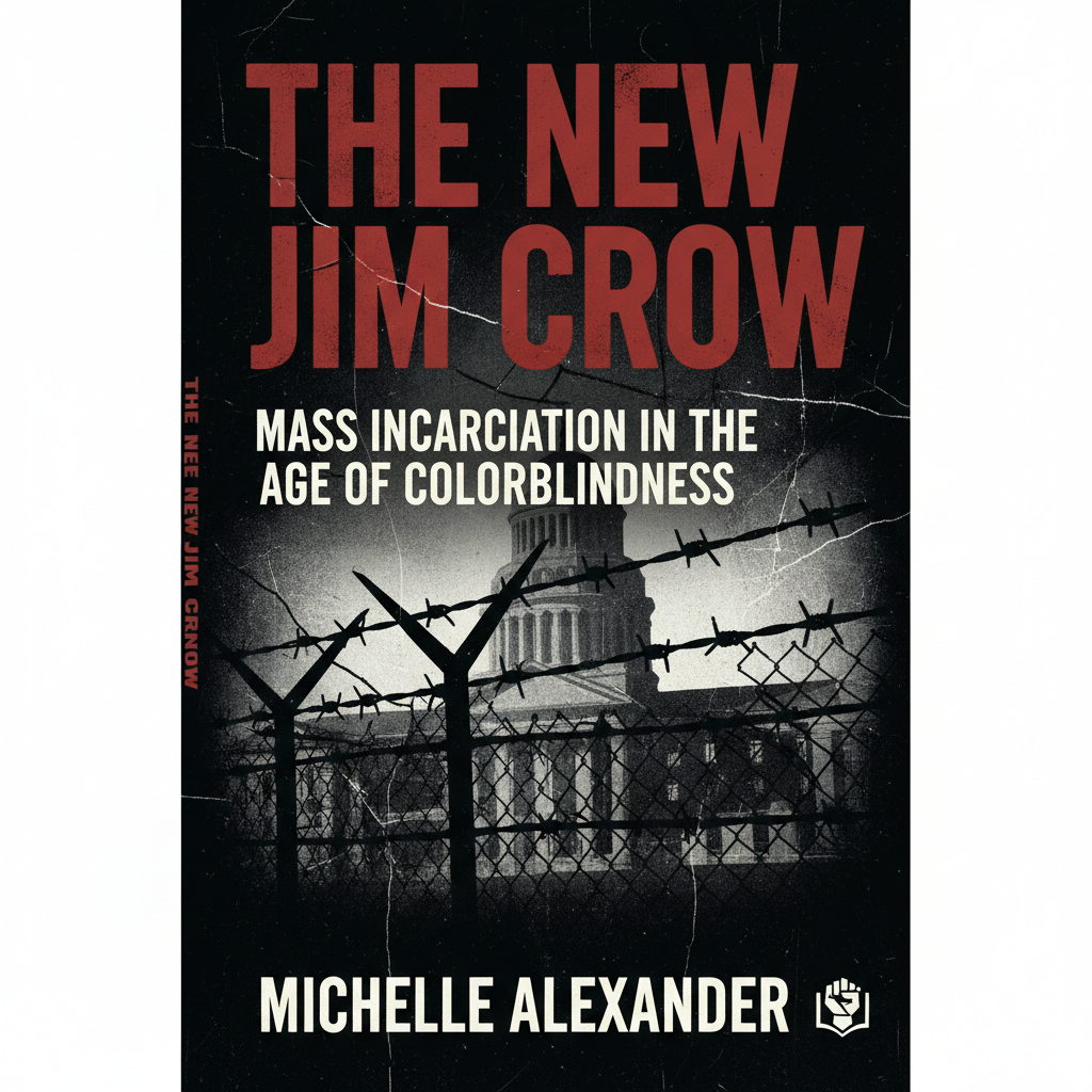Bold nonfiction cover for The New Jim Crow