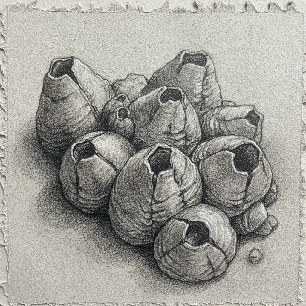 Detailed graphite fern study with intricate frond patterns on white paper