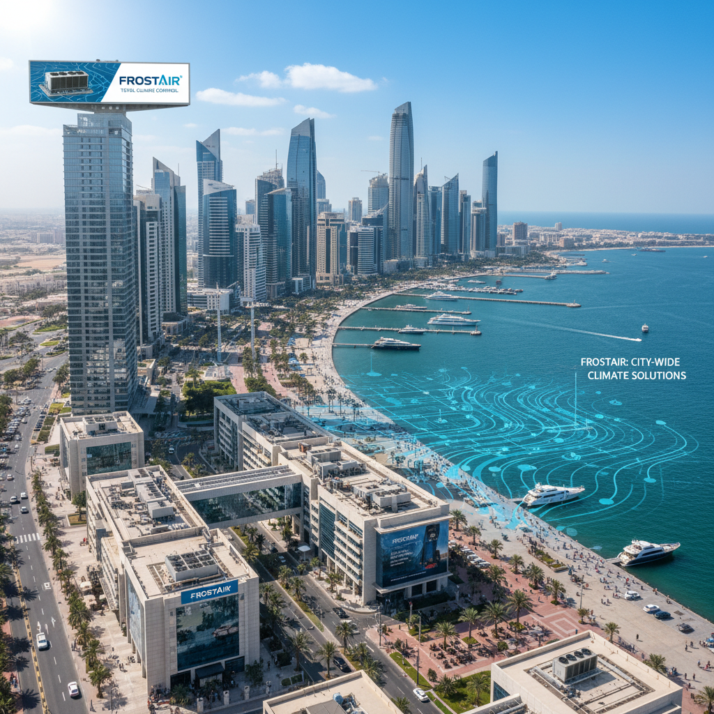 Jeddah waterfront and commercial district showcasing FrostAir HVAC coverage in western Saudi Arabia's major port city