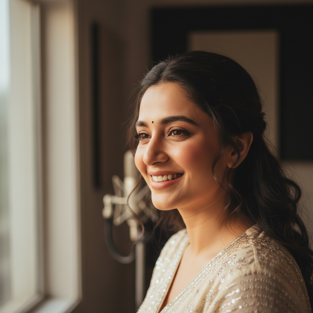 Indian woman smiling
