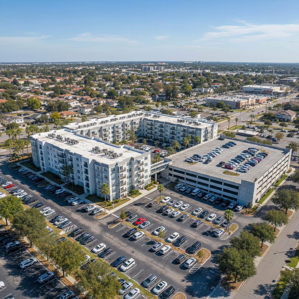 Modern LED lighting installation in bright contemporary apartment hallway with clean white walls