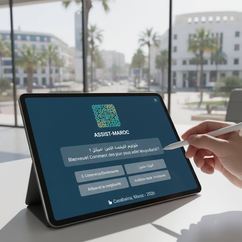Chatbot IA service client Maroc 2026 - intelligence artificielle automatisation support entreprises marocaines