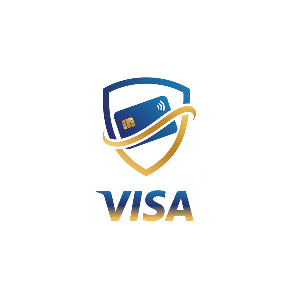 Visa logo voor creditcard betalingen