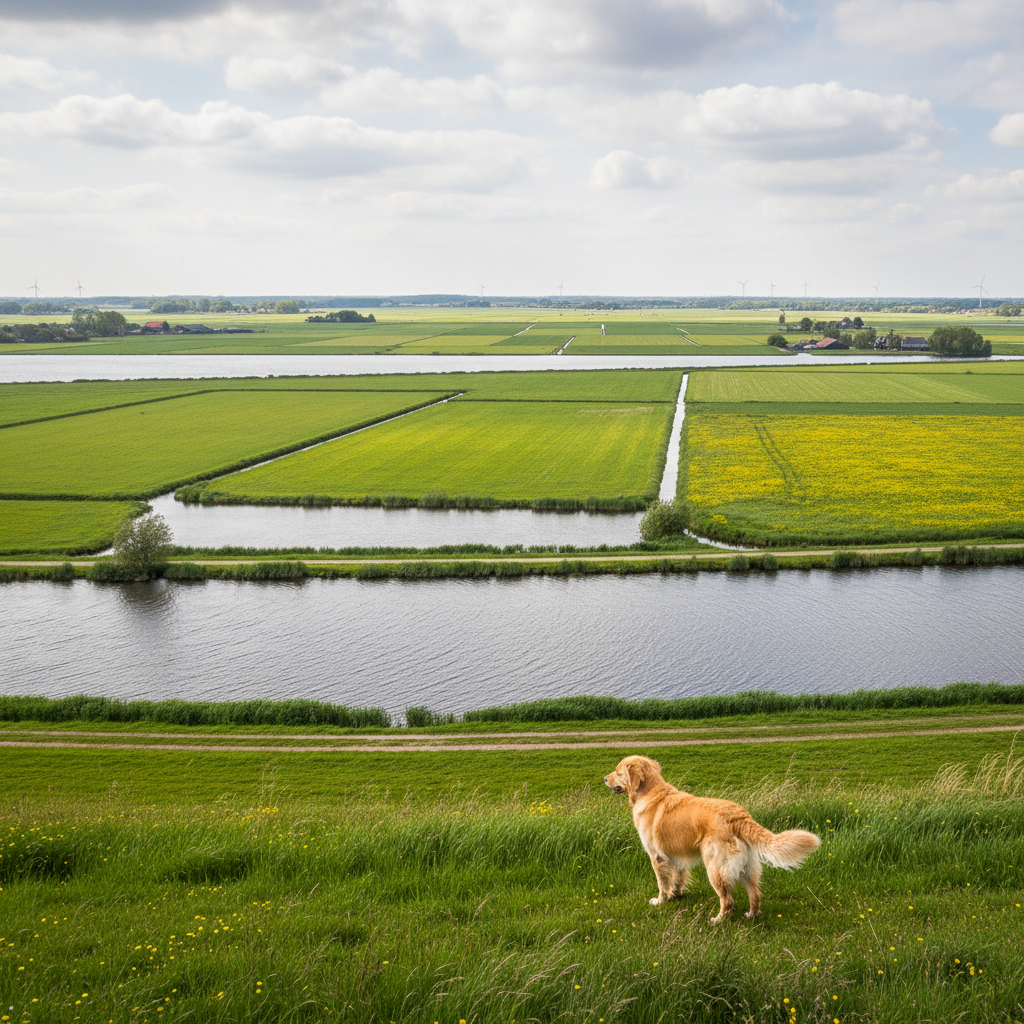Friesland meren en polders voor een rustige vakantie met hond