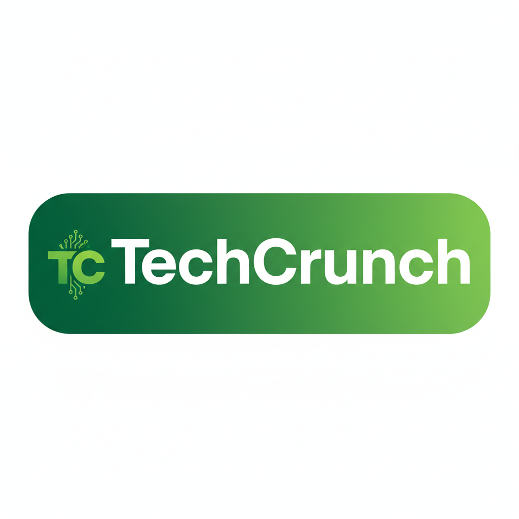 TechCrunch technology news logo in green and black