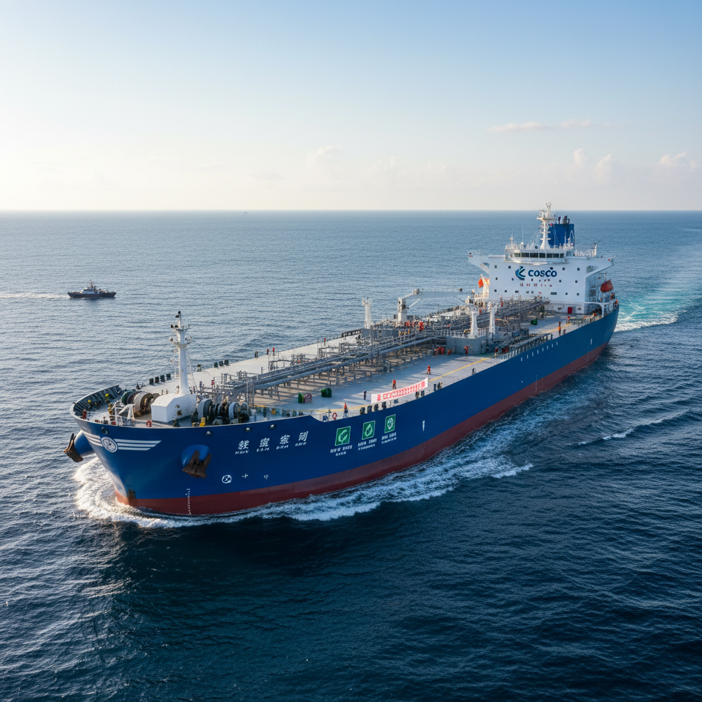 COSCO Shipping Energy vessel at sea, safety and environmental compliance, maritime operations