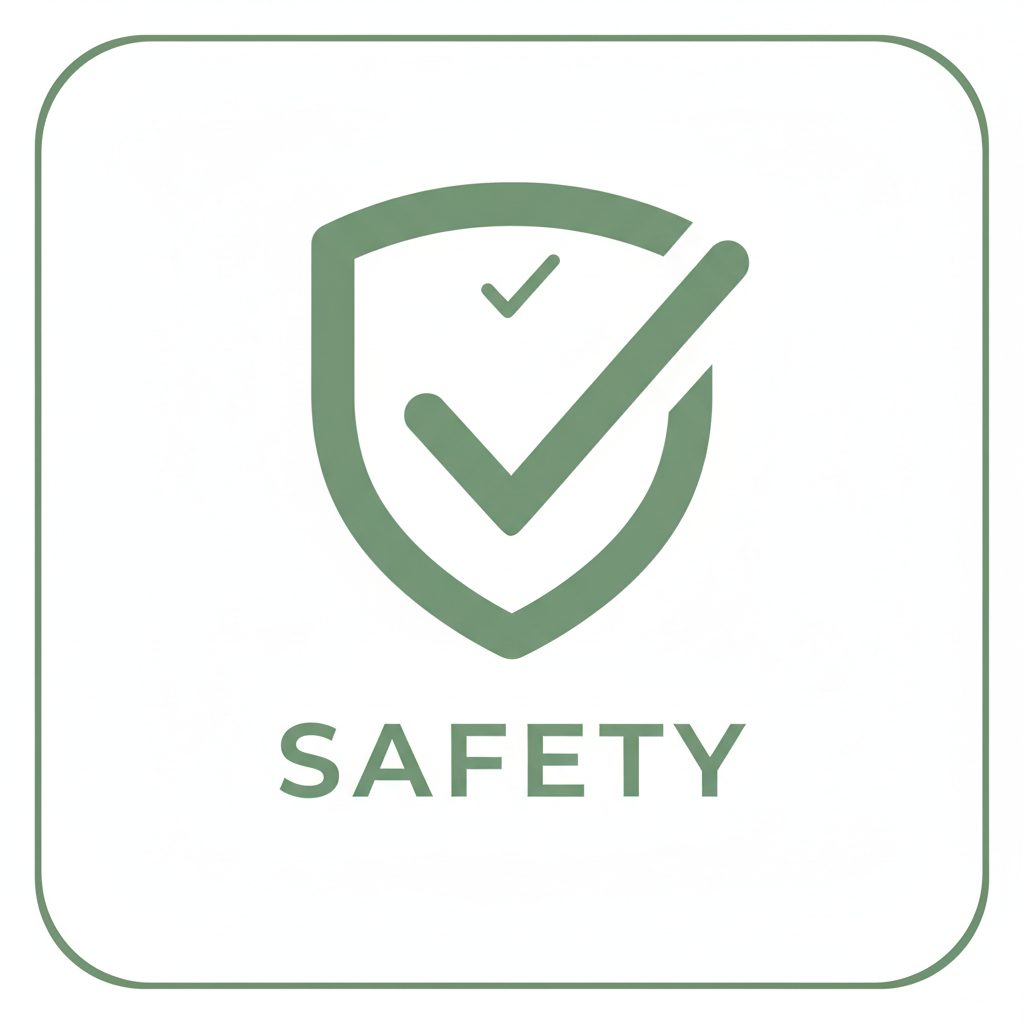 Safety checkmark icon