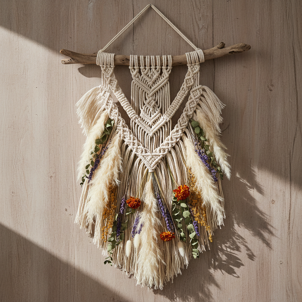 Macramé wall hanging