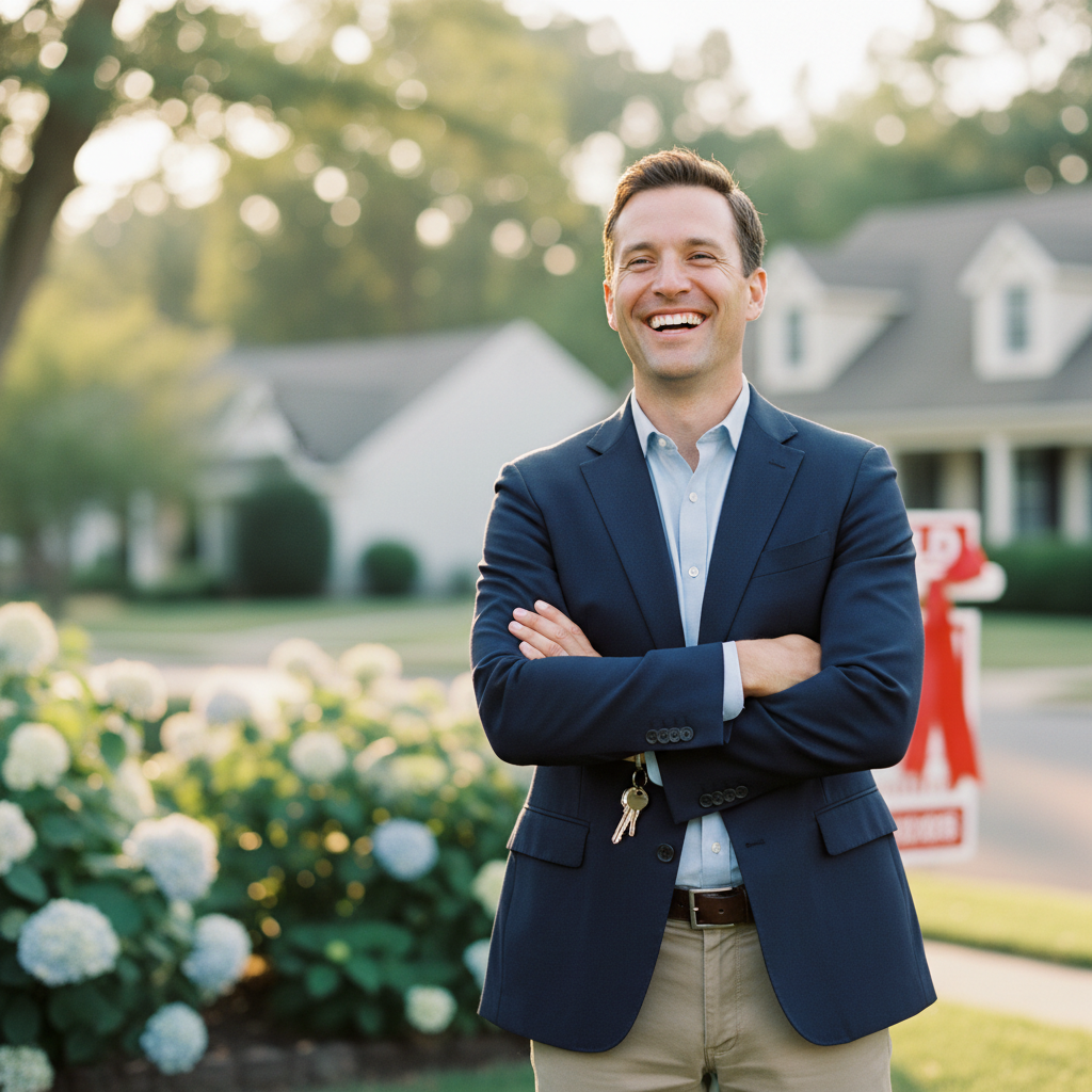 Bob B., first-time home buyer client with a warm smile