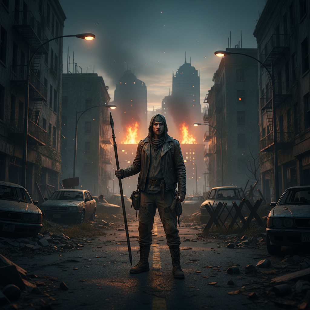 Dark zombie runner game with eerie atmosphere