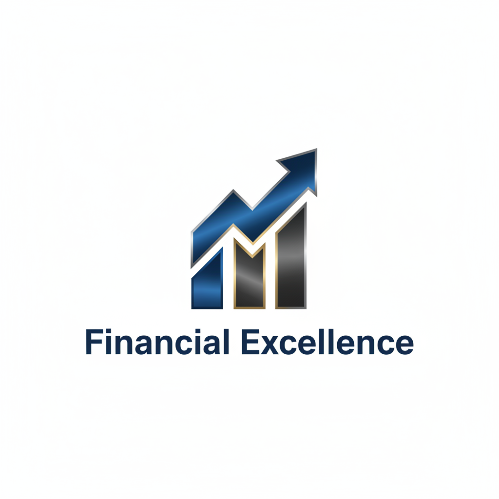 Professional financial services logo design with geometric precision