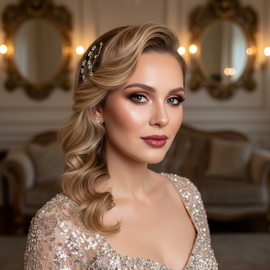 Žena sa savršenom šminkom, prirodan izgled, meke boje, profesionalni studio portret