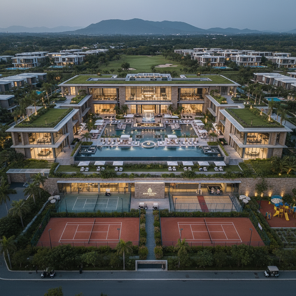 Aarunya Villas 50,000 sqft clubhouse and community amenities