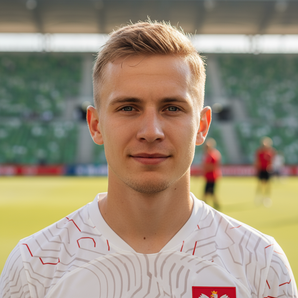 Young Polish man with light stubble, casual headshot