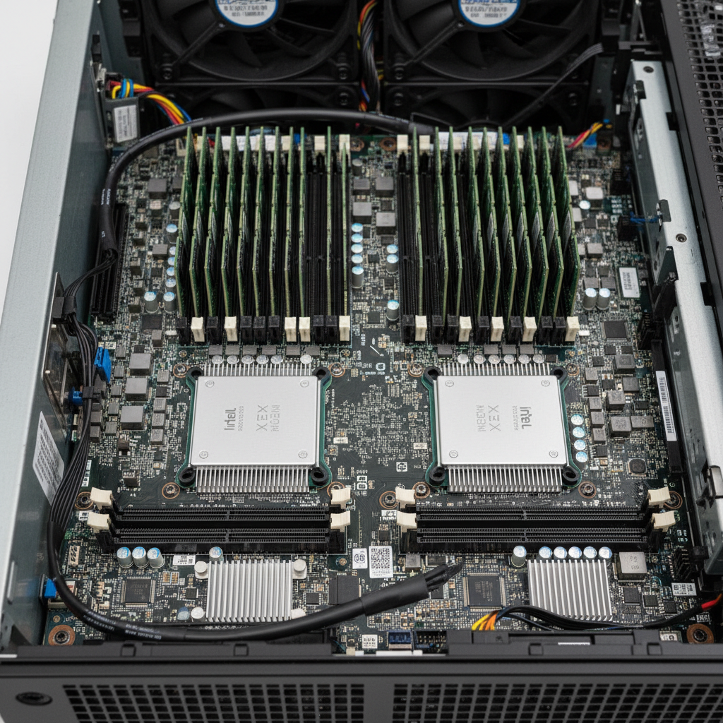 Dell PowerEdge R750 2U rack server with dual processors