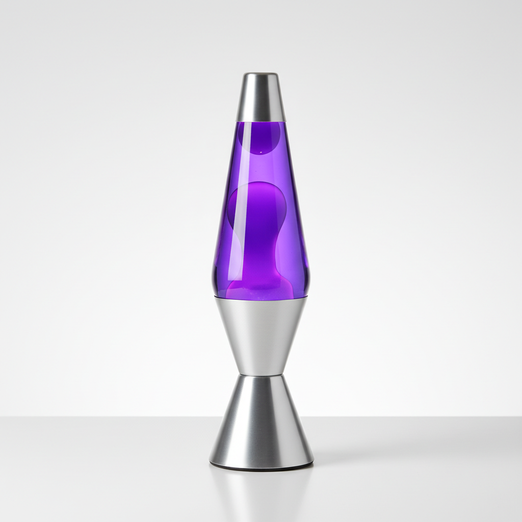 Lava lamp retro purple