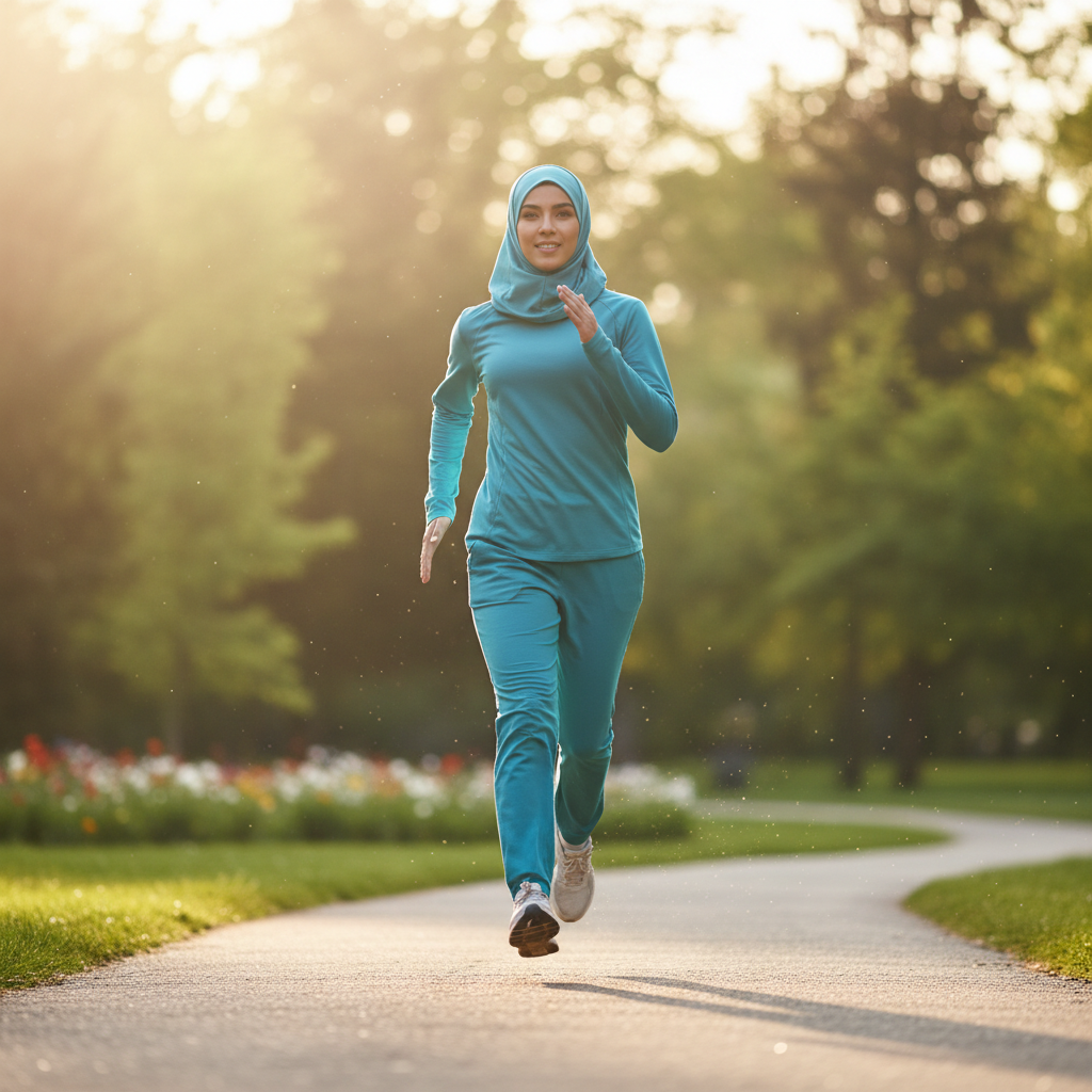 Jogging féminin moderne, style casual chic algérien