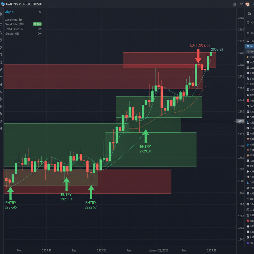 Crypto market analysis article — dark trading chart background