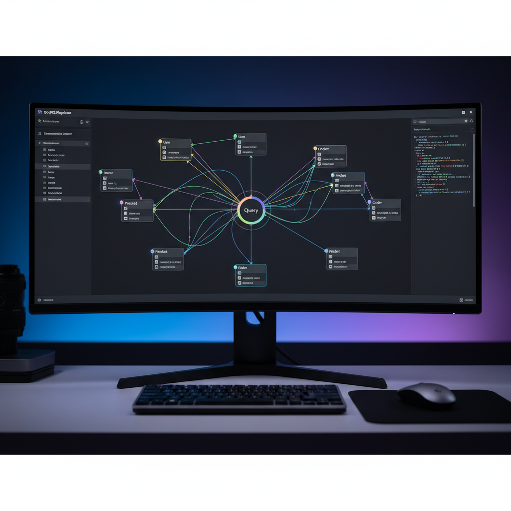 Code editor with GraphQL schema exploration