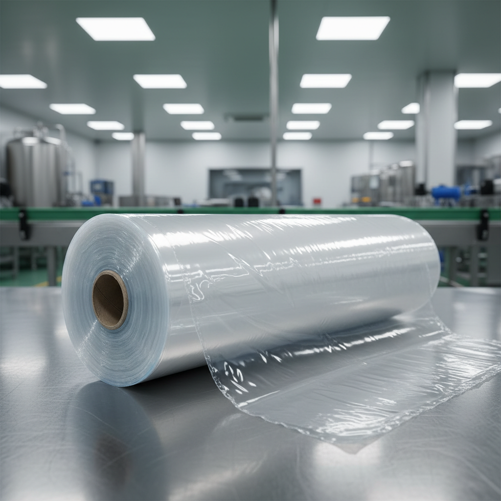 Natural white HDPE plastic sheets in a clean industrial warehouse, neutral lighting