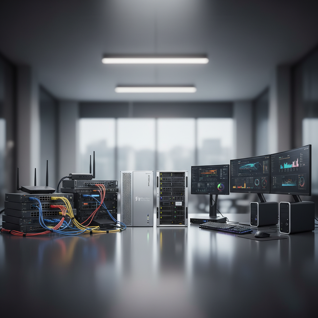 Technology procurement and IT equipment supply including servers, networking gear, and workstations