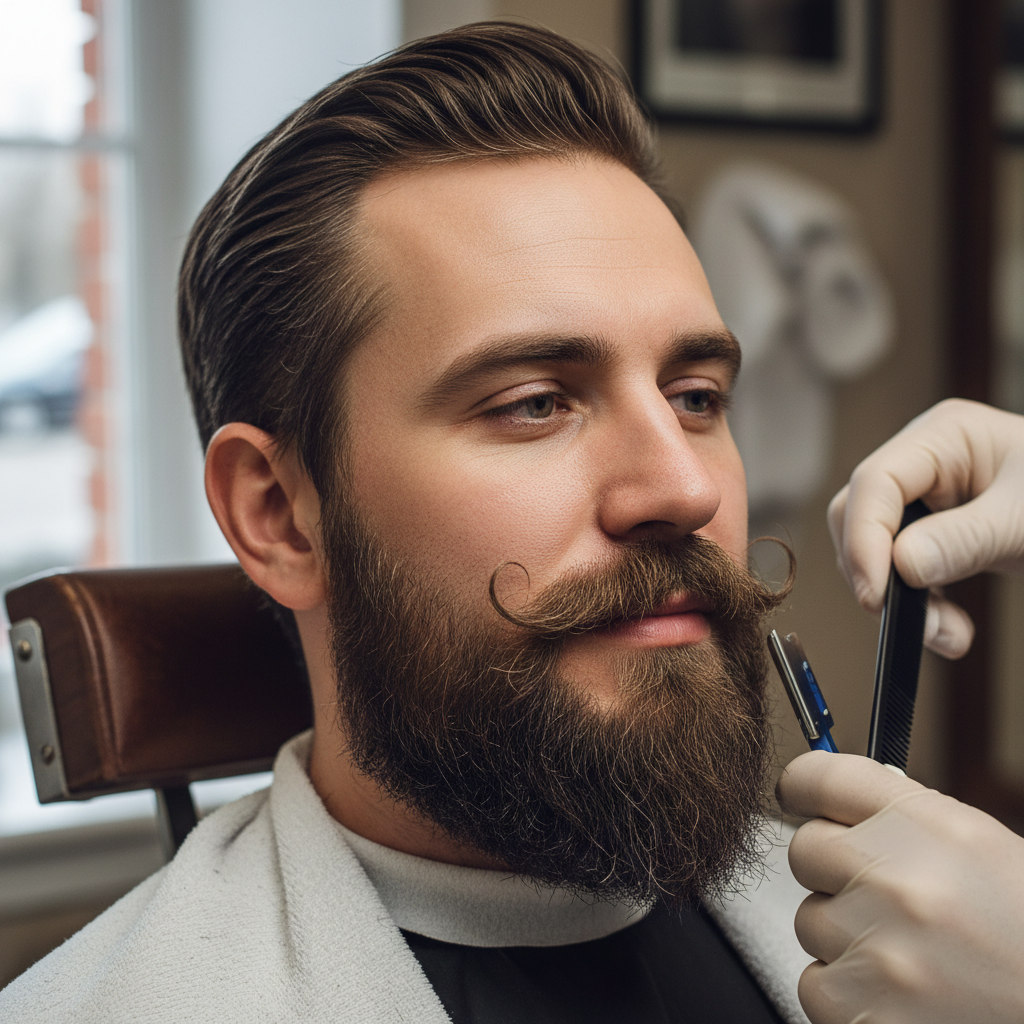 Baard styling en trimmen voor een verzorgd uiterlijk