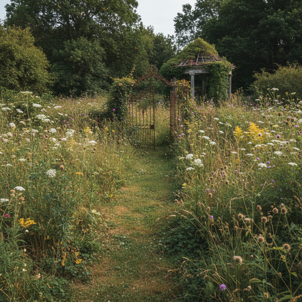Overgrown lawn with tall grass and weeds before lawn care service