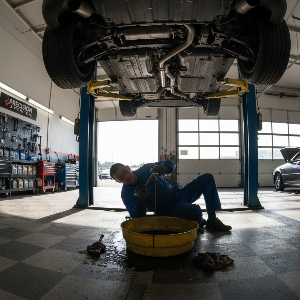 Preventive vehicle maintenance and oil change at Tehetna Garage Ethiopia