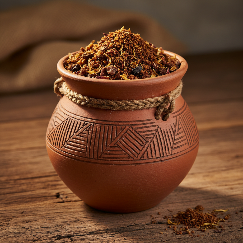 Premium bakhoor stored in sealed ornate containers on wooden shelf