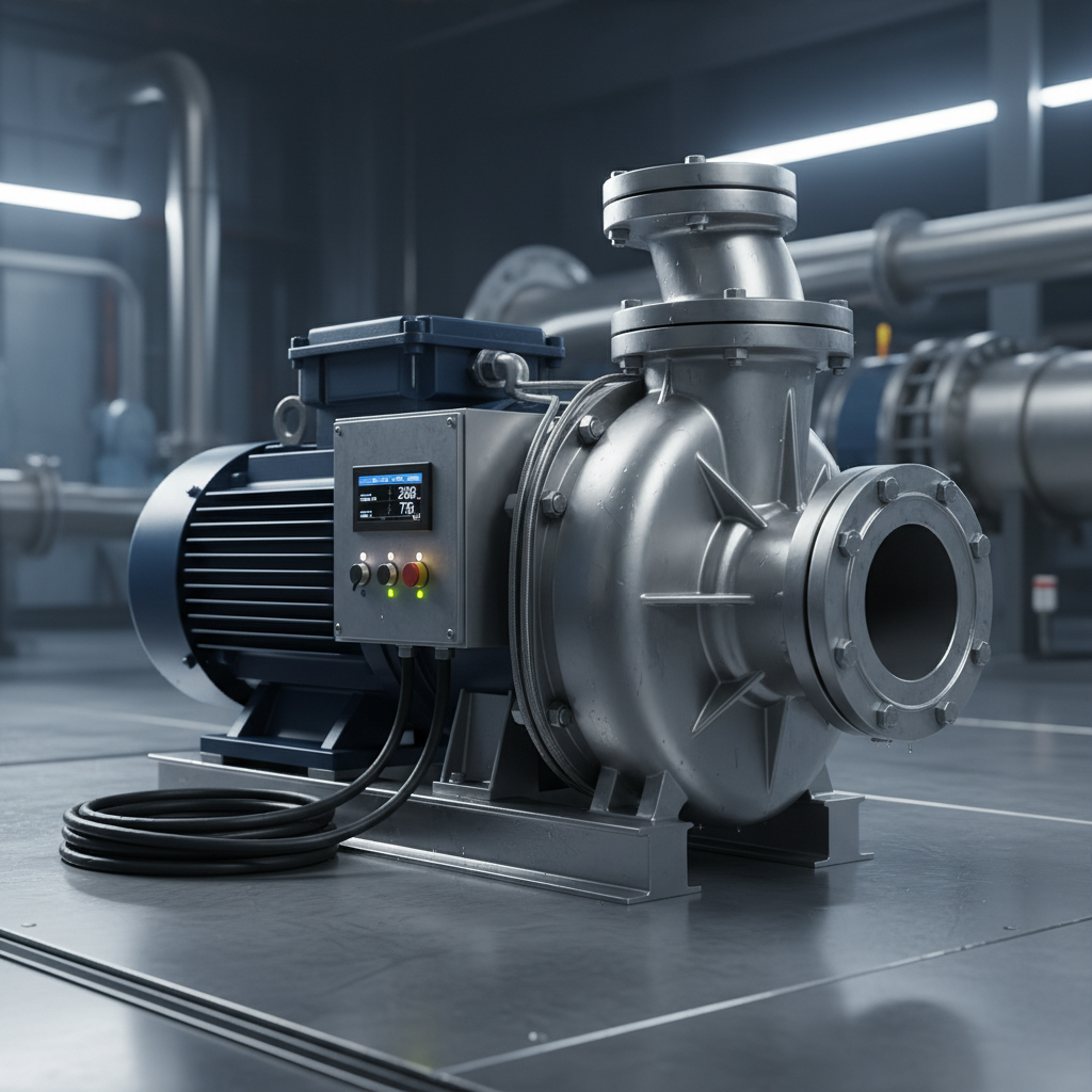 Industrial generator set with digital control panel and emission monitoring system in factory setting