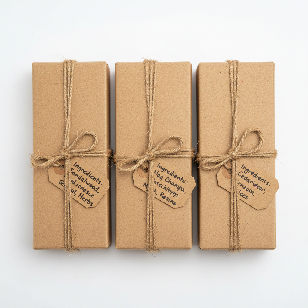 Premium meal kit with artisanal ingredients beautifully arranged on ivory linen with handwritten recipe card