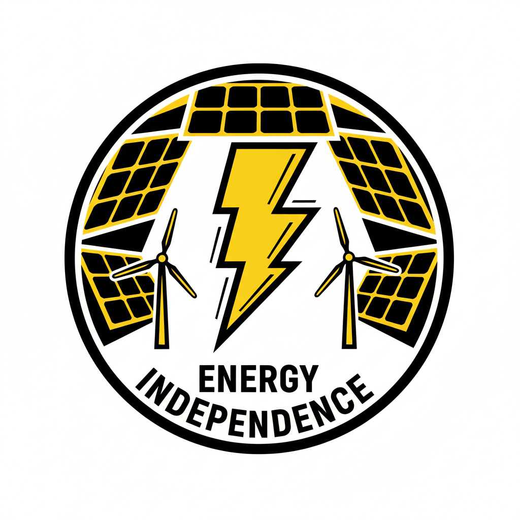 Lightning bolt icon representing energy independence