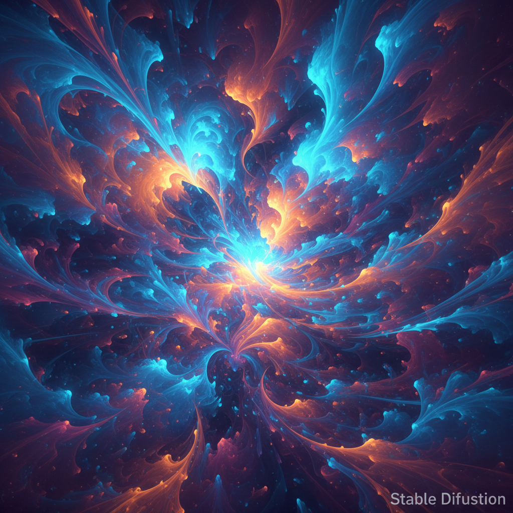 Colorful digital NFT artwork with vibrant abstract patterns