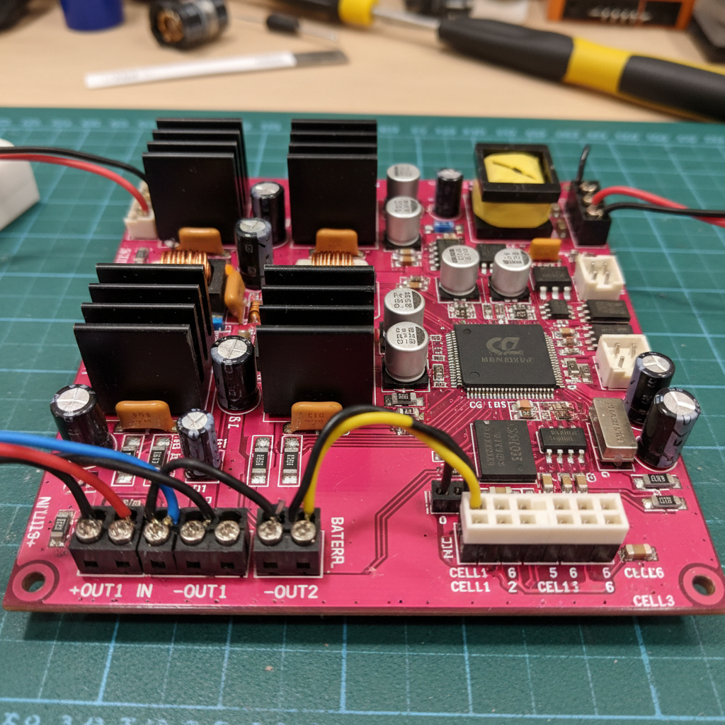 Circuit board and battery management system electronics