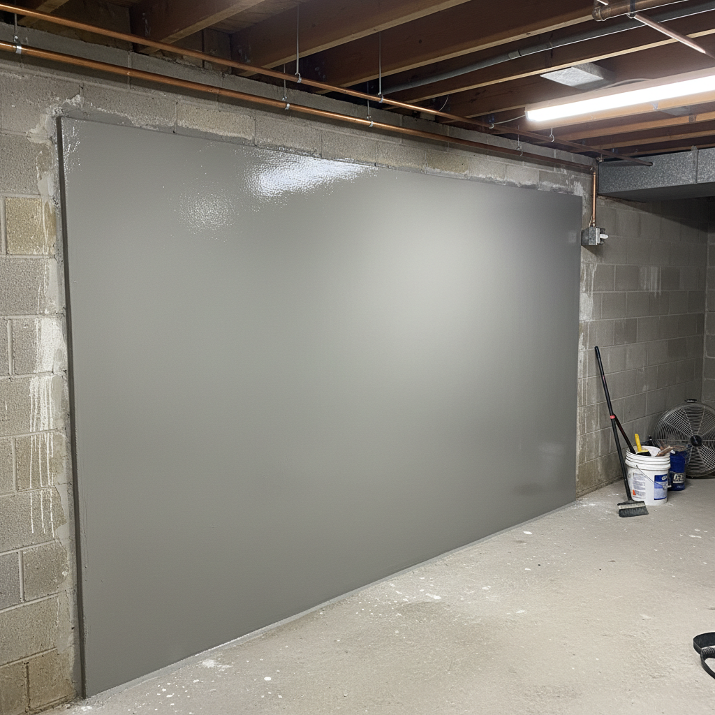 Perfectly smooth repaired drywall, primed and seamless after professional patch