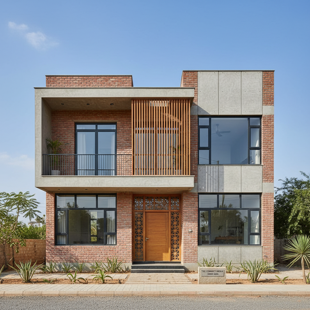 The Compact Urban — 2BHK architect-designed home on 100 sq yard plot in Kota, Rajasthan by Buildrs.in