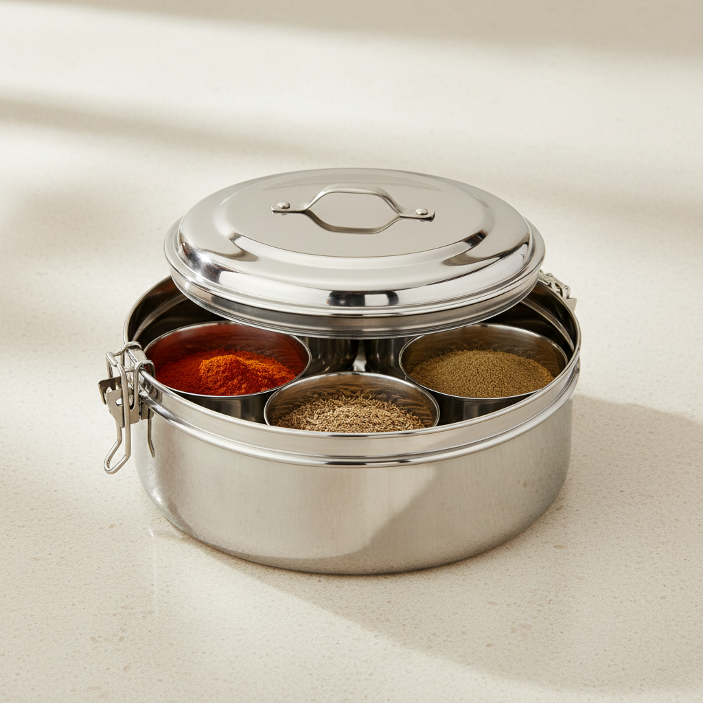 Steel Masala Dabba — Kitchen product from Serenova