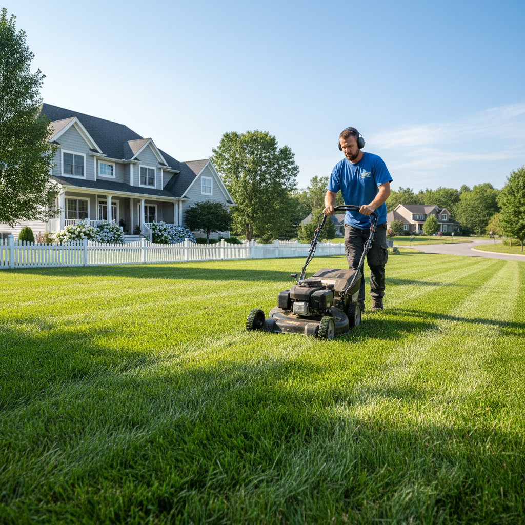 Pro Scape landscaping work — manicured lawn and garden in Western PEI