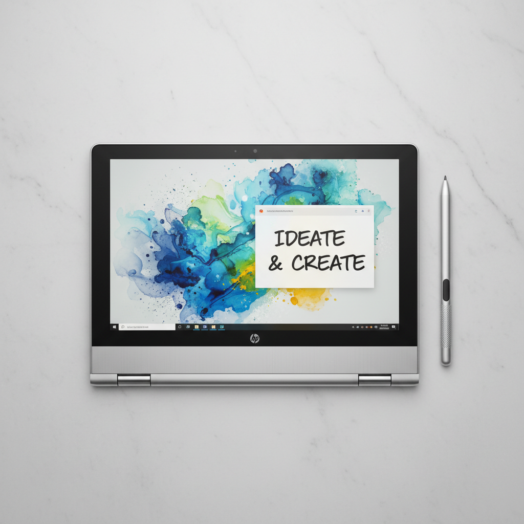 HP Chromebook 14a white laptop open on desk, lightweight Chrome OS laptop