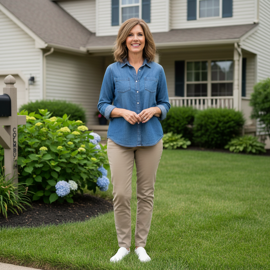 Margaret Holloway, homeowner in Columbus Ohio, smiling woman in her 50s