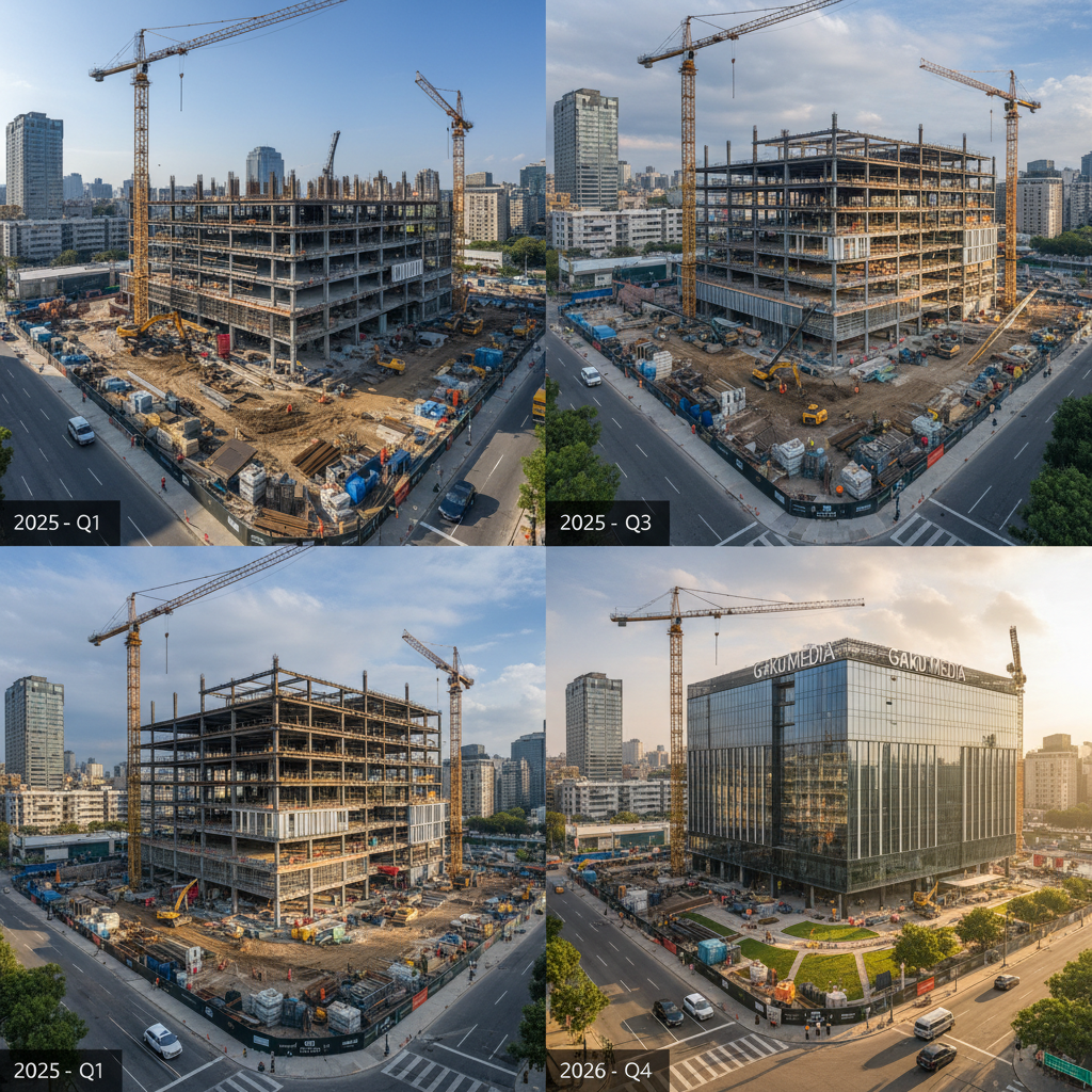 Thumbnail for Timelapse — Office Construction 2025–2026