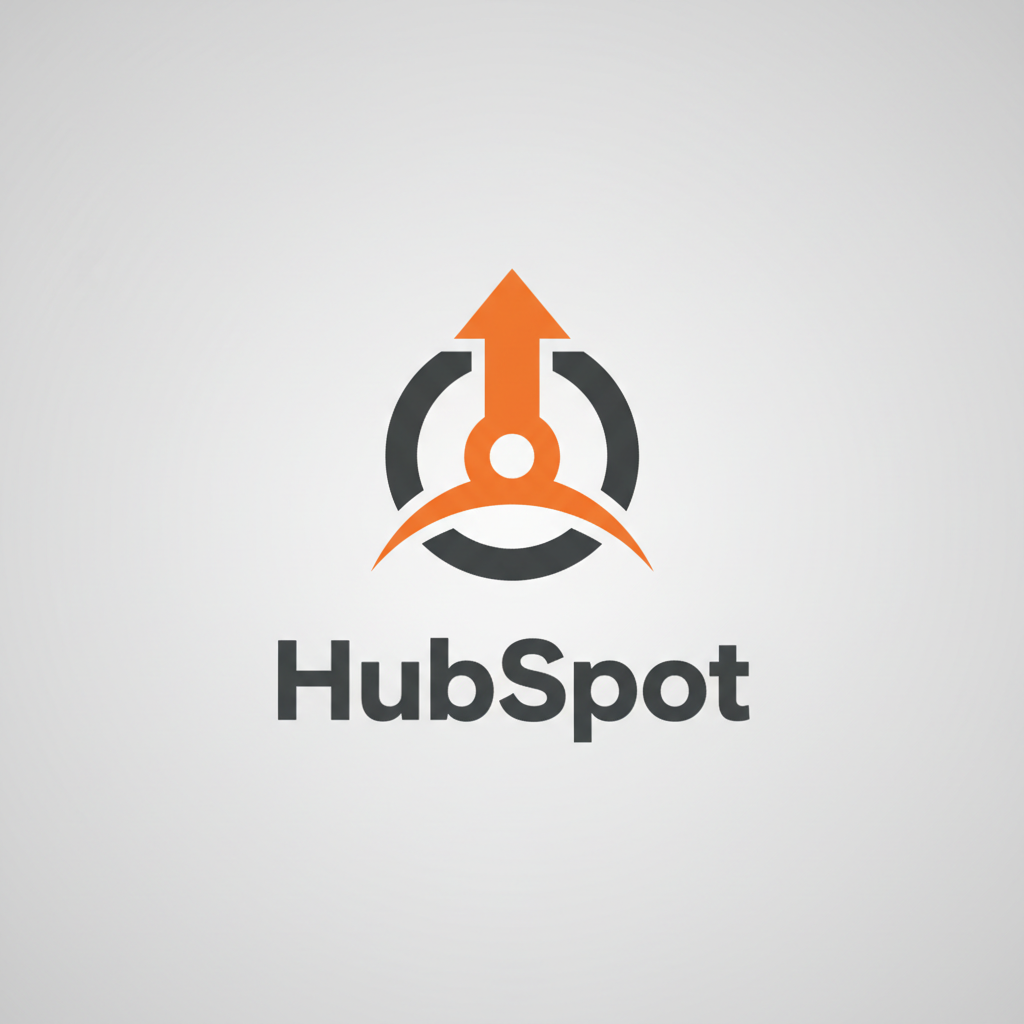 HubSpot marketing automation platform logo with orange accent