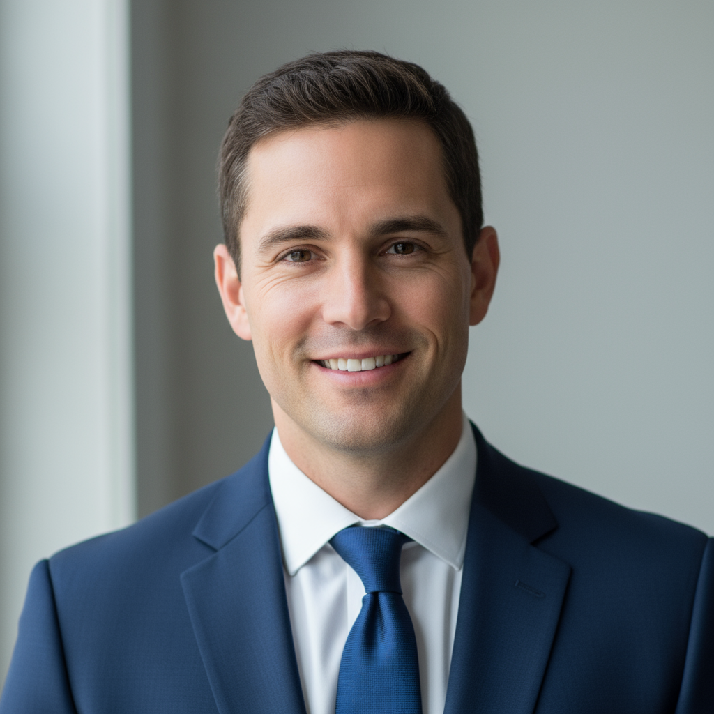 Bryce MacInnis from Cape Breton smiling professionally