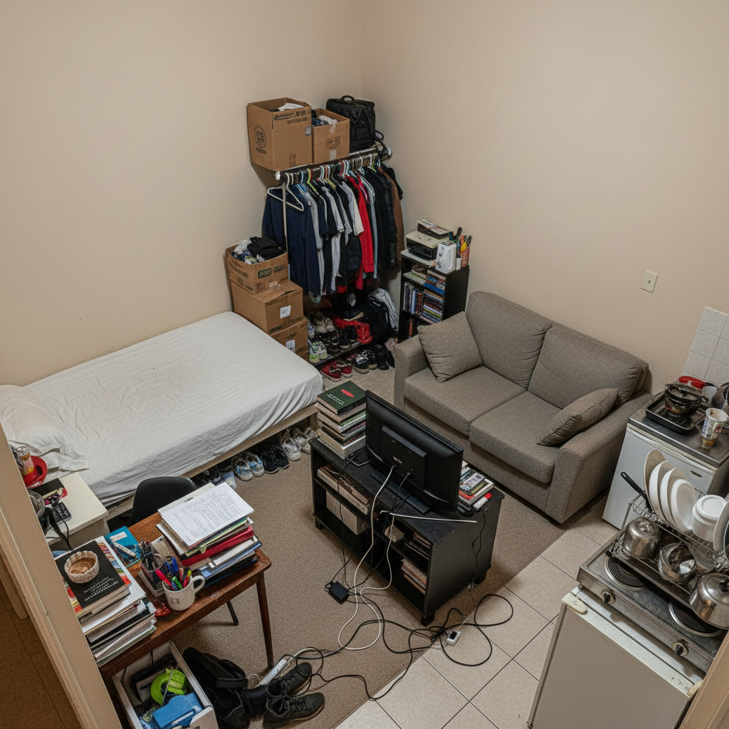 Estudio pequeño con distribución poco eficiente y falta de almacenamiento