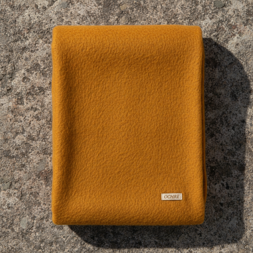 Handwoven wool throw