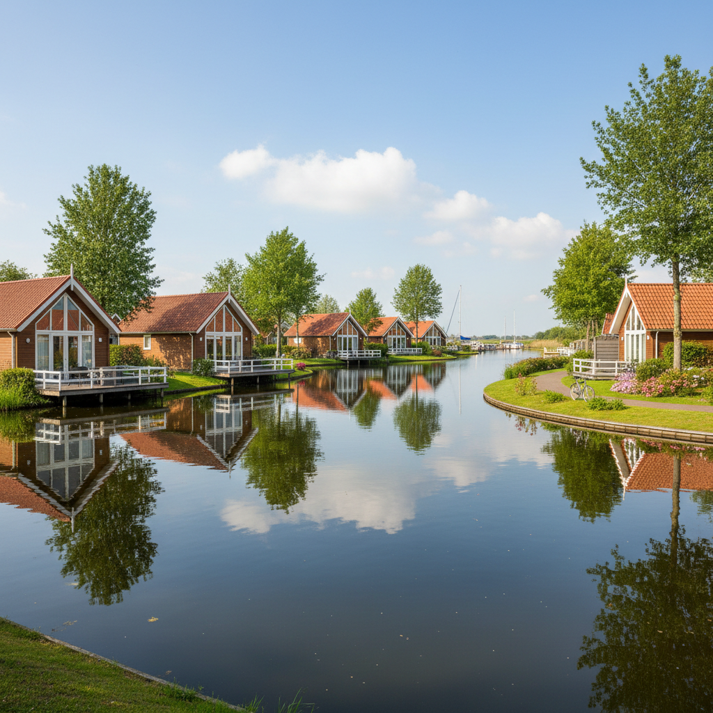 EuroParcs Resort Zuiderzee met vakantiehuizen aan het water in Flevoland
