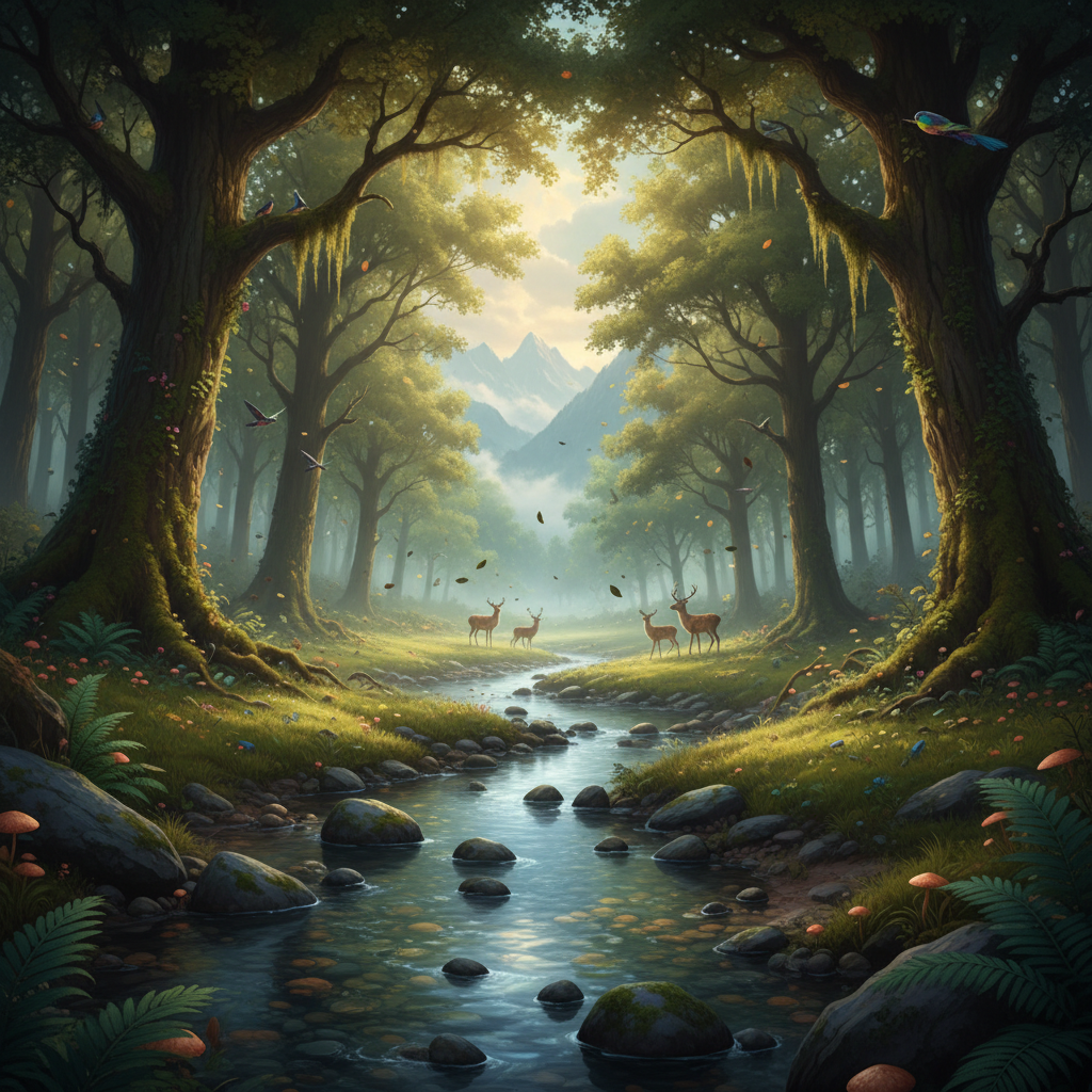 Seamless looping nature background video footage